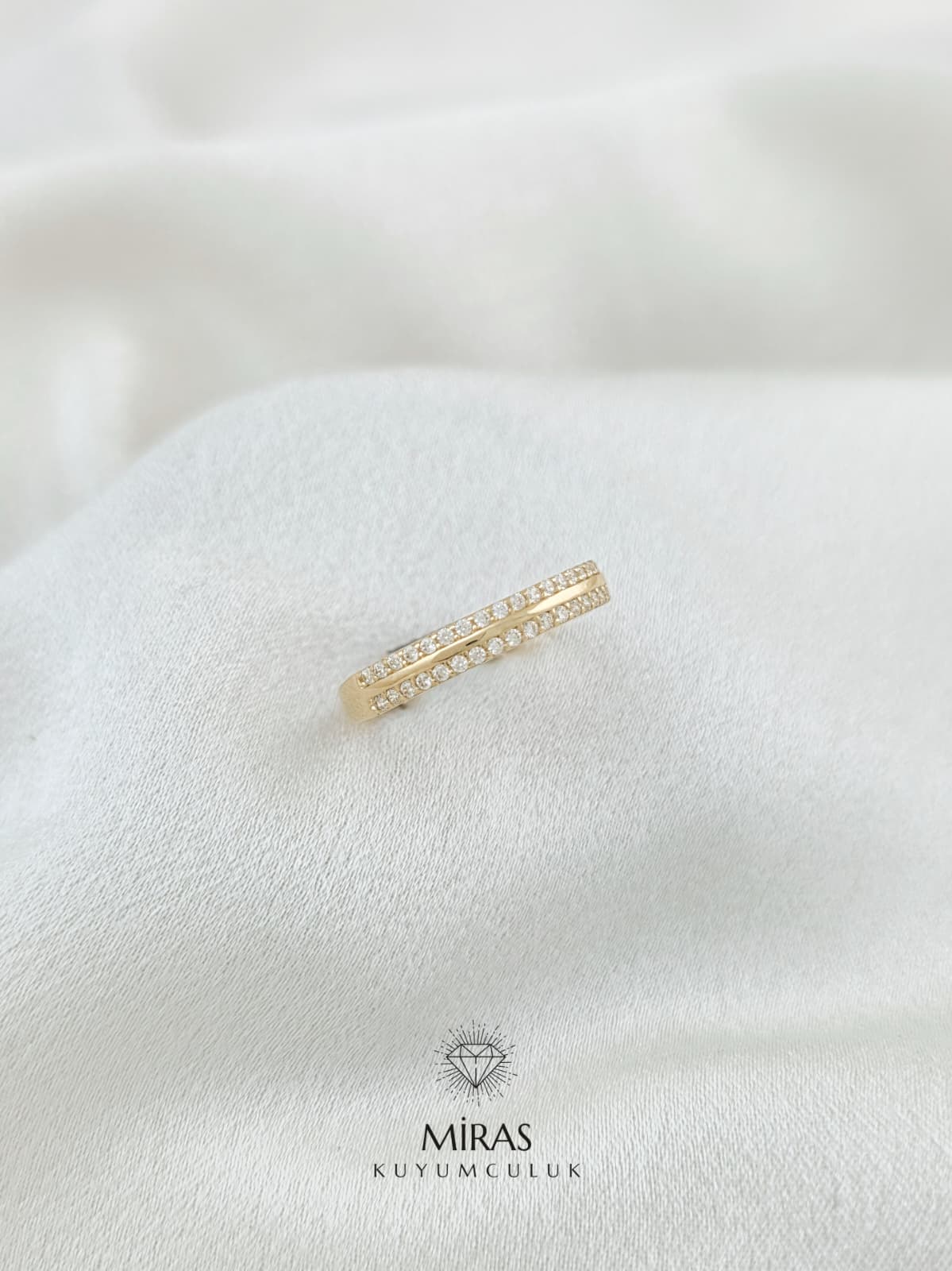 14 Ayar Altın - Taşlı Spor Yüzük