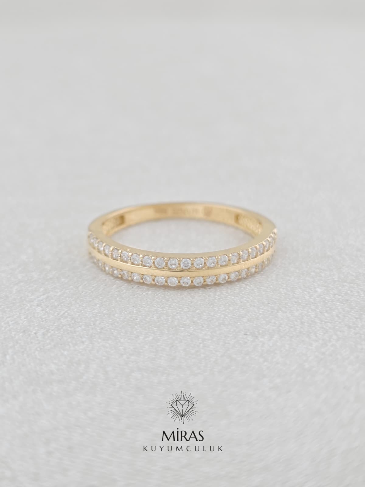 14 Ayar Altın - Taşlı Spor Yüzük