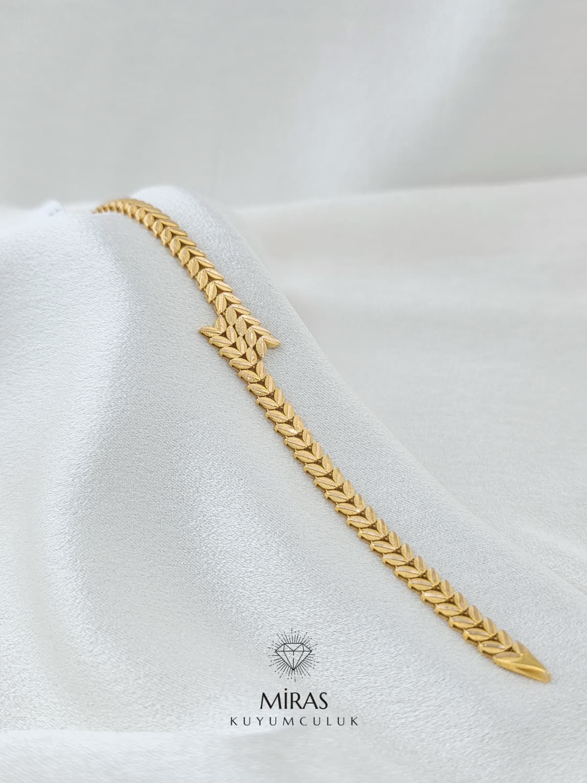 14 Ayar Altın - Başak Bileklik 14BLK988