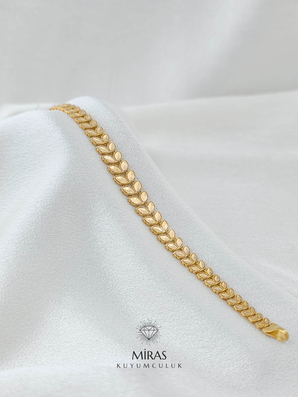 14 Ayar Altın - Başak Süzme Bileklik 14BLK985