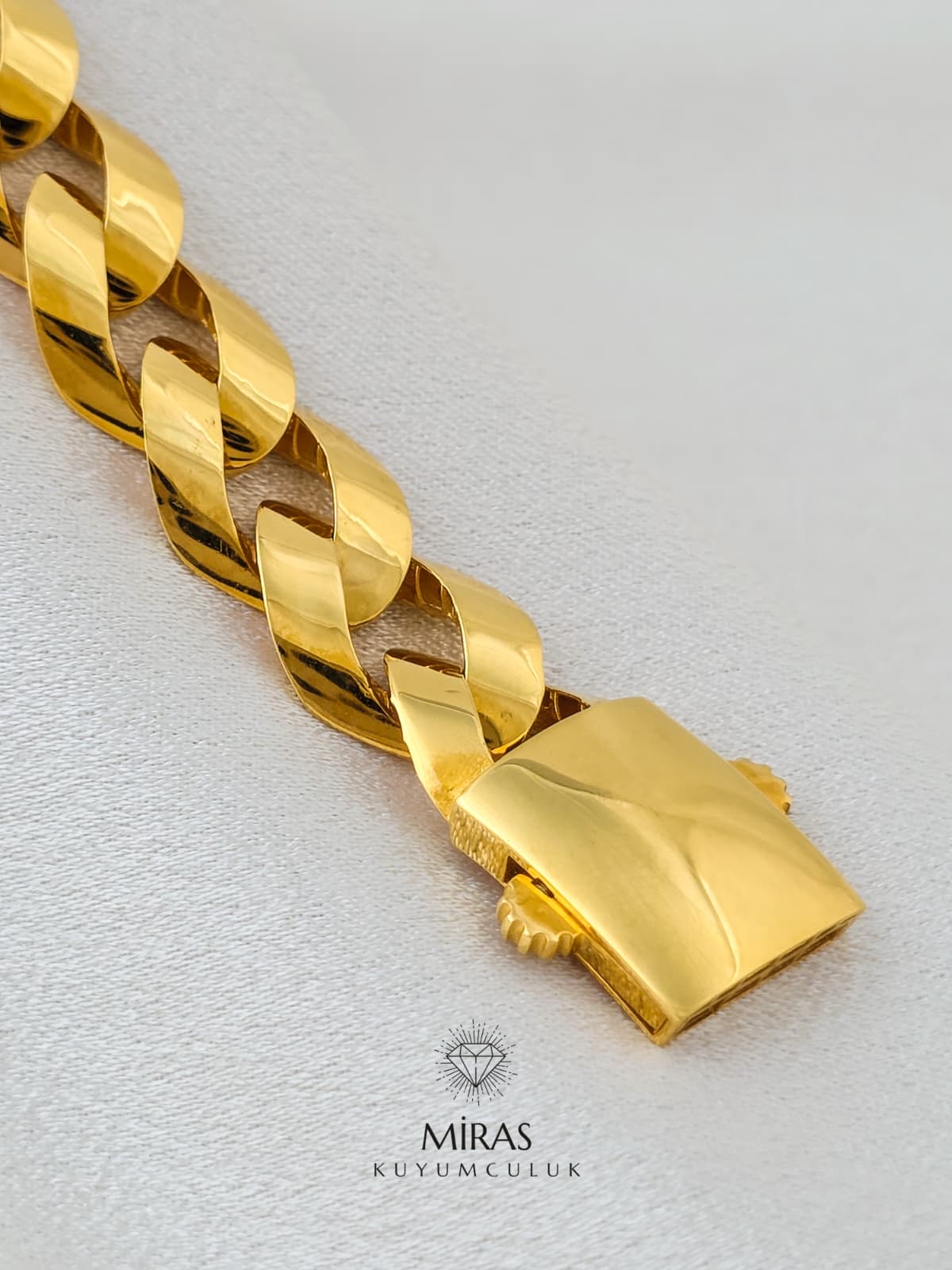 14 Ayar Altın - Taşsız Gurmet Bileklik 14BLK884