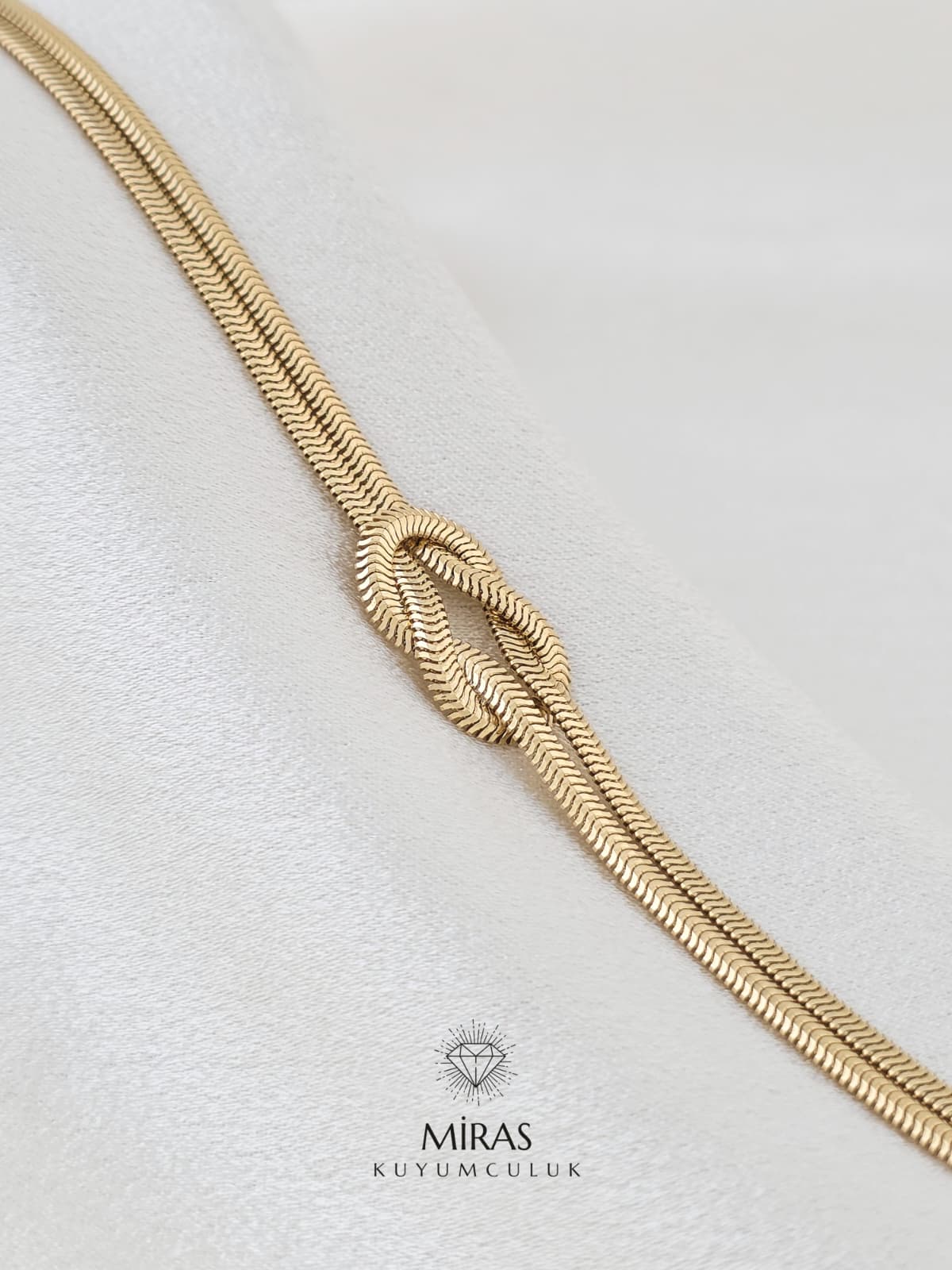 14 Ayar Altın - İtalyan Düğüm Bileklik 14BLK994